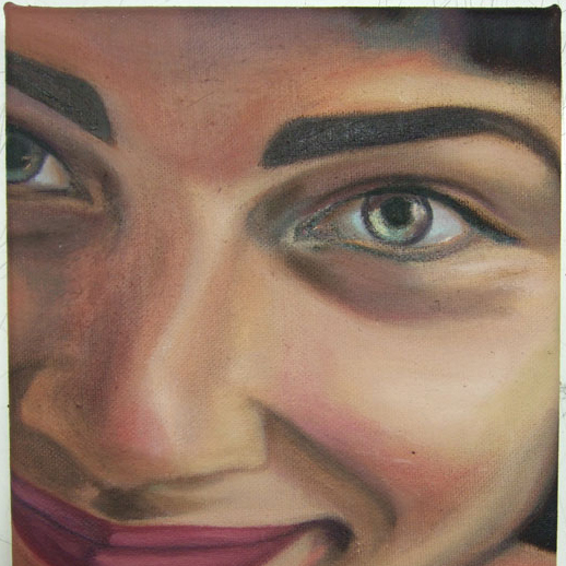 Smile 3 - 2008 - olieverf op canvas - 18x24 cm