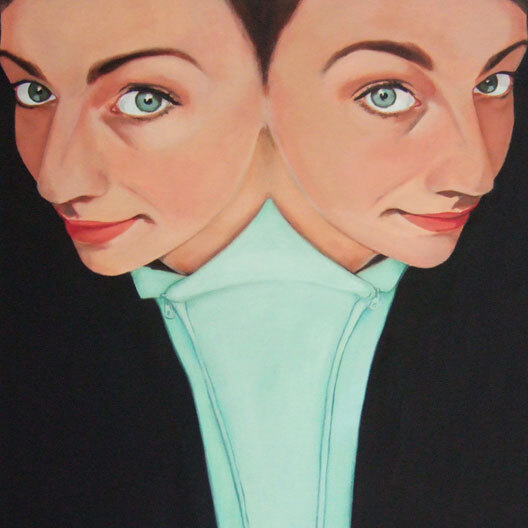 Sibling - 2012 - olieverf op papier - 70x40 cm