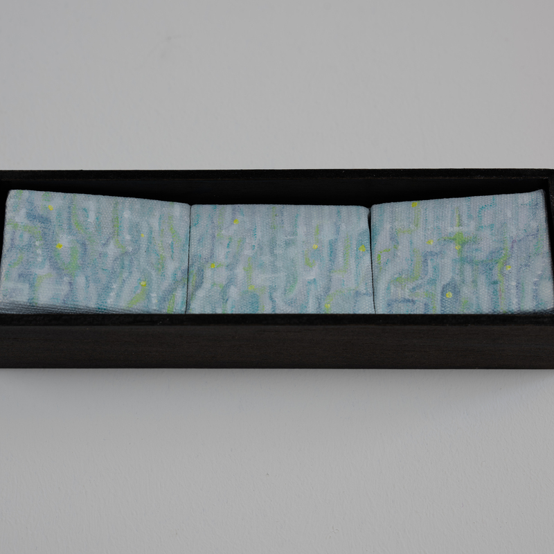 Troost uit de Diepte - 2026 - 17x5x3 cm (incl. lijst) - olieverf op canvas, hout